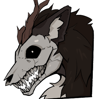 Wendigo Smirk /fluffy Discord sticker