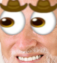 Billy Cowboy Eyes-PainCringe Discord sticker