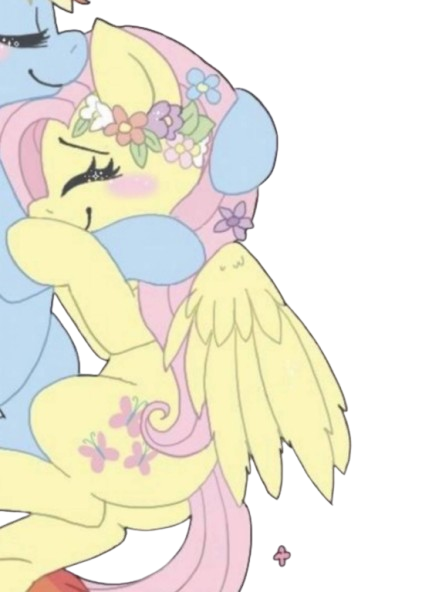 Rainbow Flutter Hug Discord sticker