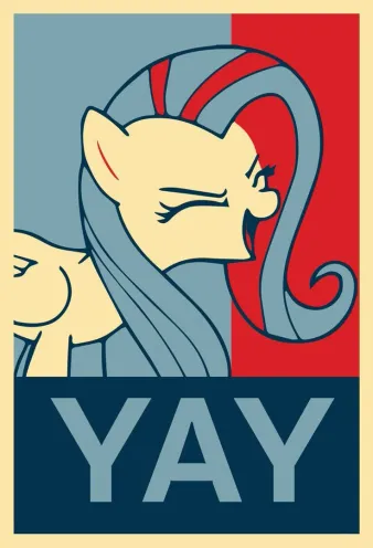 Fluttershy YAY Discord sticker