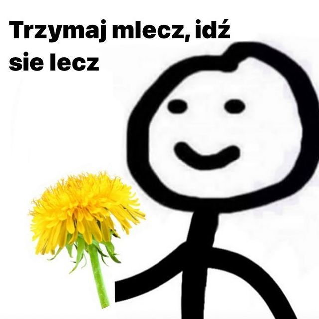 Trzymaj mlecz Discord sticker