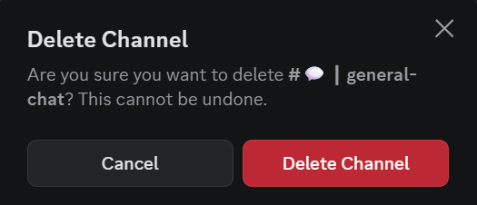 delete channel Discord sticker