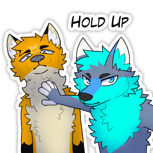 Hold Up Harou & Foxzy Discord sticker