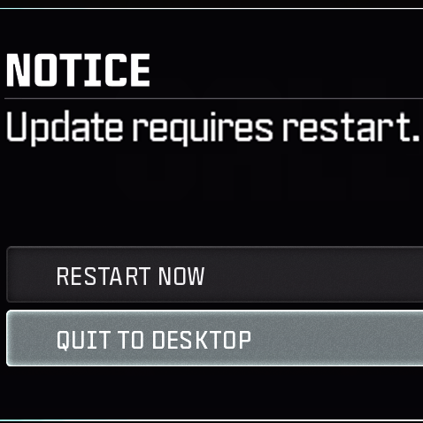 Update Requires Restart Discord sticker