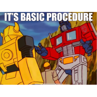 It’s basic procedure  Discord sticker