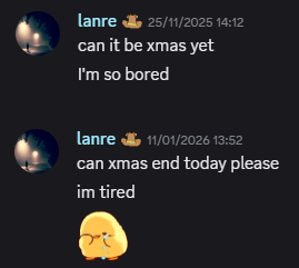 Can Xmas End Today Please? Discord sticker