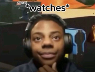* watches *