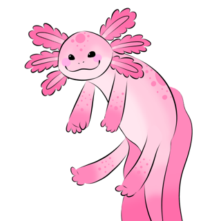 Geog the axolotl Discord sticker