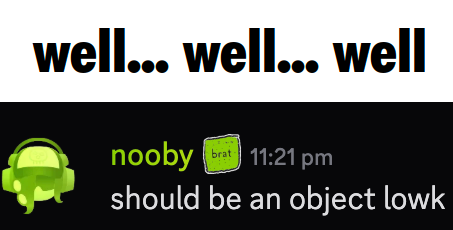 {"name": "objects are great"}