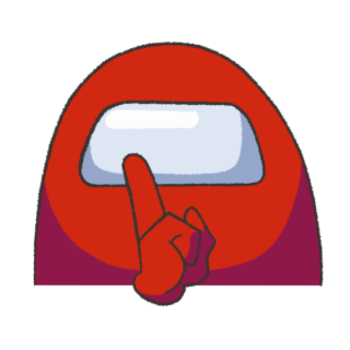 shh! Discord sticker