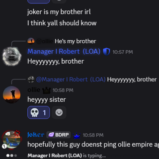 Hey brother sister moment