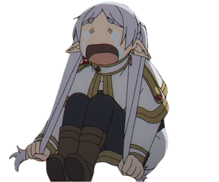 Frieren crying Discord sticker