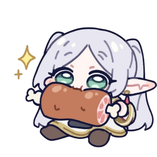 Frieren meat Discord sticker