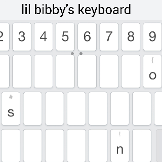 Bibby's keyboard