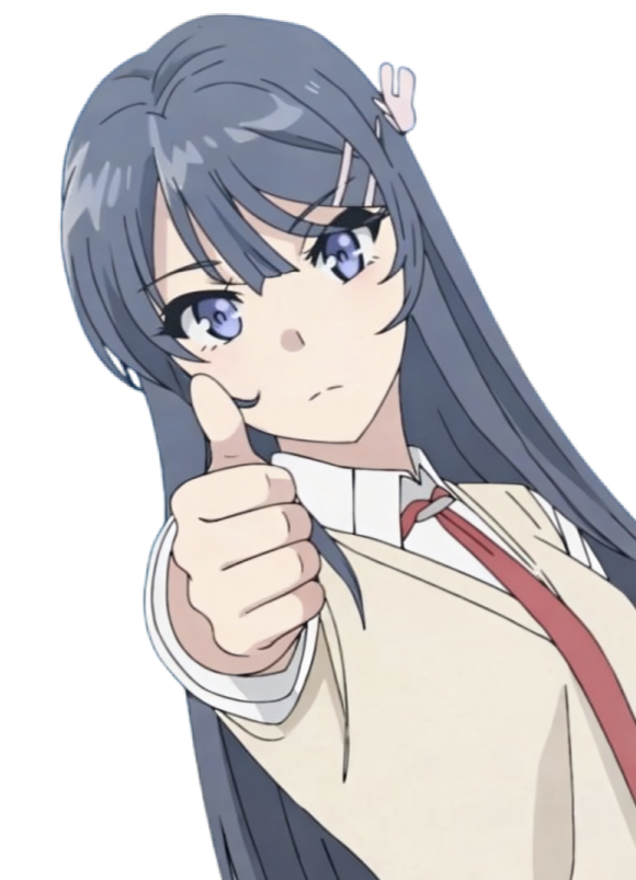 Mai Thumbs Up Discord sticker