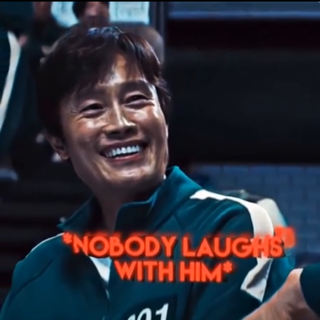 nobody laughs with him