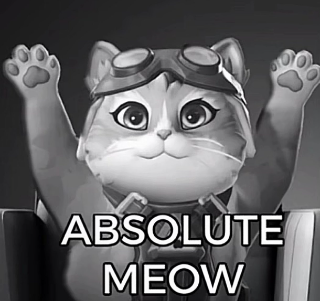 Absolute Meow Discord sticker