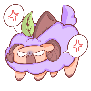 Sheep Angry Discord sticker