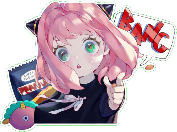 Anya Bang Discord sticker