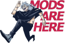 Mods are here, Run Discord sticker