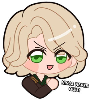 Lloyd Ninja Never Quit Discord sticker