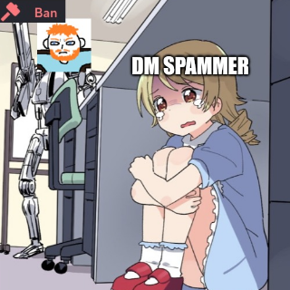 DM Spammer Discord sticker