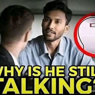 why is he still talking 