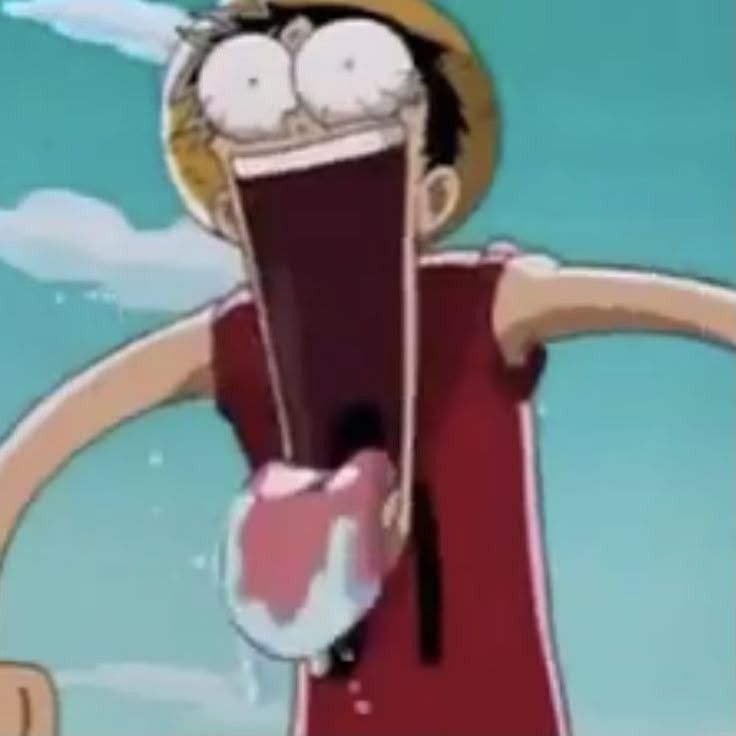 LuffyShocked Discord sticker