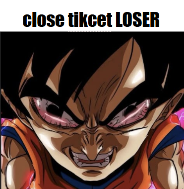 close tikcet LOSER