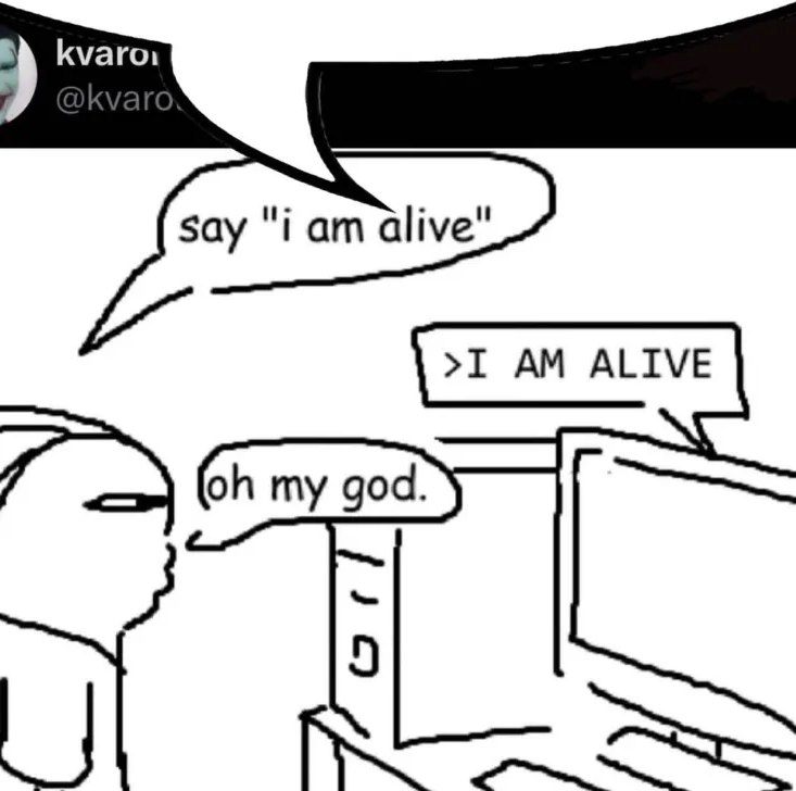 I am alive Discord sticker