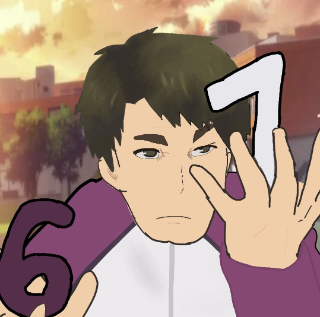 Six seven Ushiwaka Discord sticker