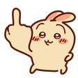 Usagi Middle Finger Discord sticker