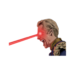 Homelander Laser Eyes Discord sticker