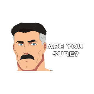 Are you sure? Discord sticker