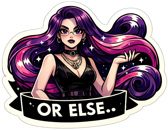 Or Else Discord sticker