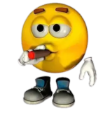 smoking dat fat dart Discord sticker