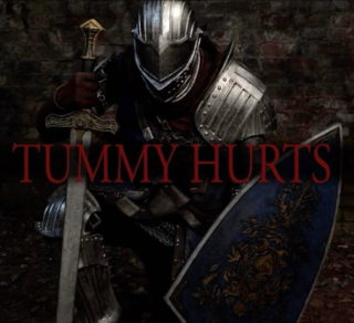 tummy hurts Discord sticker