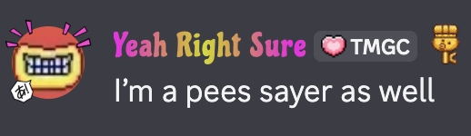 Pees Discord sticker