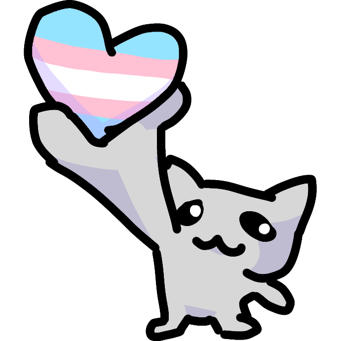 Gato Corazón Trans Discord sticker