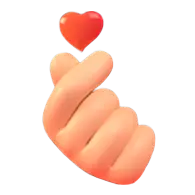 Finger Heart /tiktokemotes Discord sticker