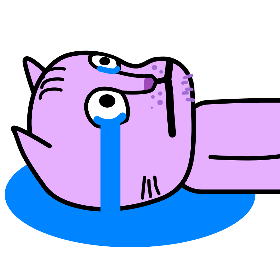 sadness lay /tiktokemotes Discord sticker