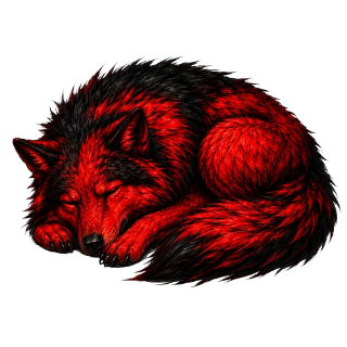 Sleeping Wolf Discord sticker