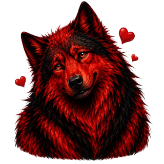 Heart Wolf Discord sticker
