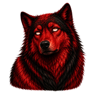 Eyeroll Wolf Discord sticker