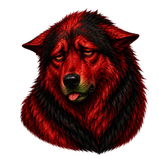 Sick Wolf Discord sticker