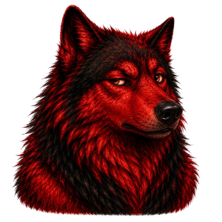 Skeptical Wolf Discord sticker