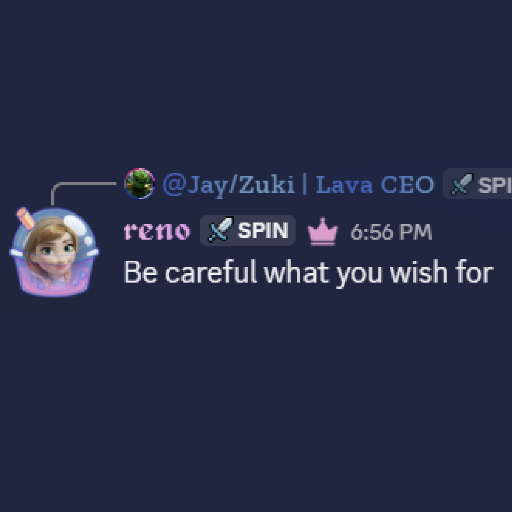 be careful what you wish for Discord sticker