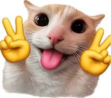 Cat Peace Discord sticker