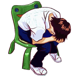  Shinji Froggy Chair  Discord sticker