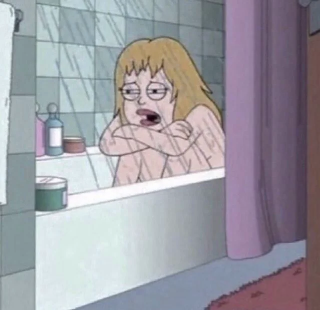 Cry in shower Discord sticker